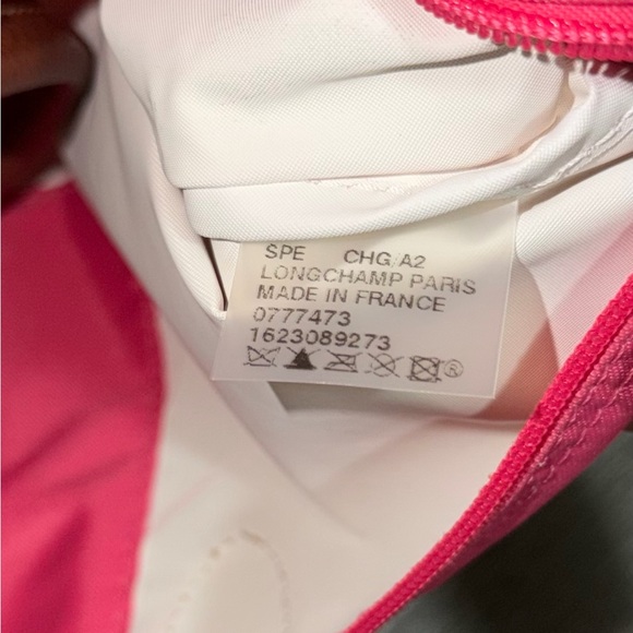 Longchamp Pink Tote with Brown Handles - Picture 5 of 10